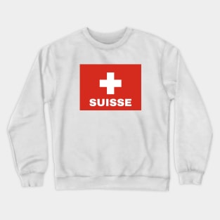 Switzerland Flag with Suisse Crewneck Sweatshirt